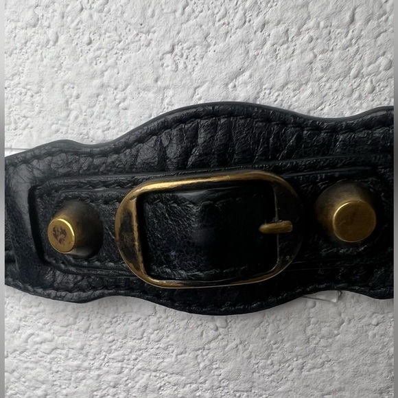 . Balenciaga Ligne Classic Bracelet black small $265 - Picture 6 of 7